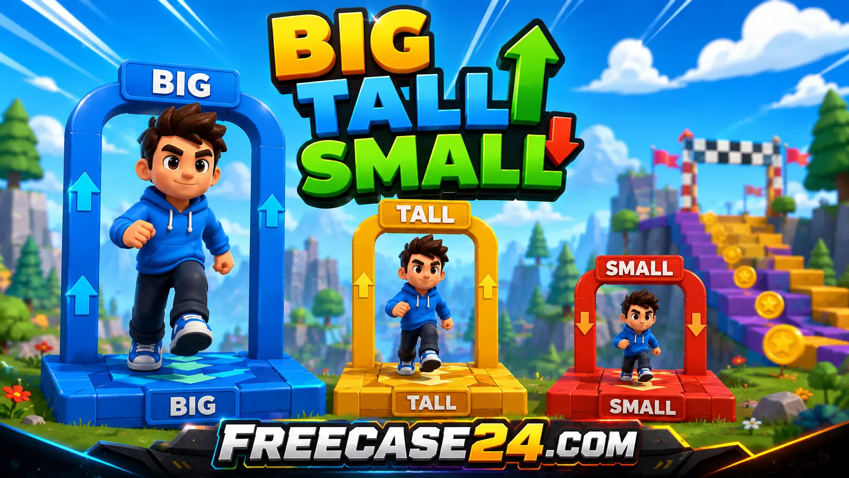 Big Tall Small Game Play Free Online and Explore Levels